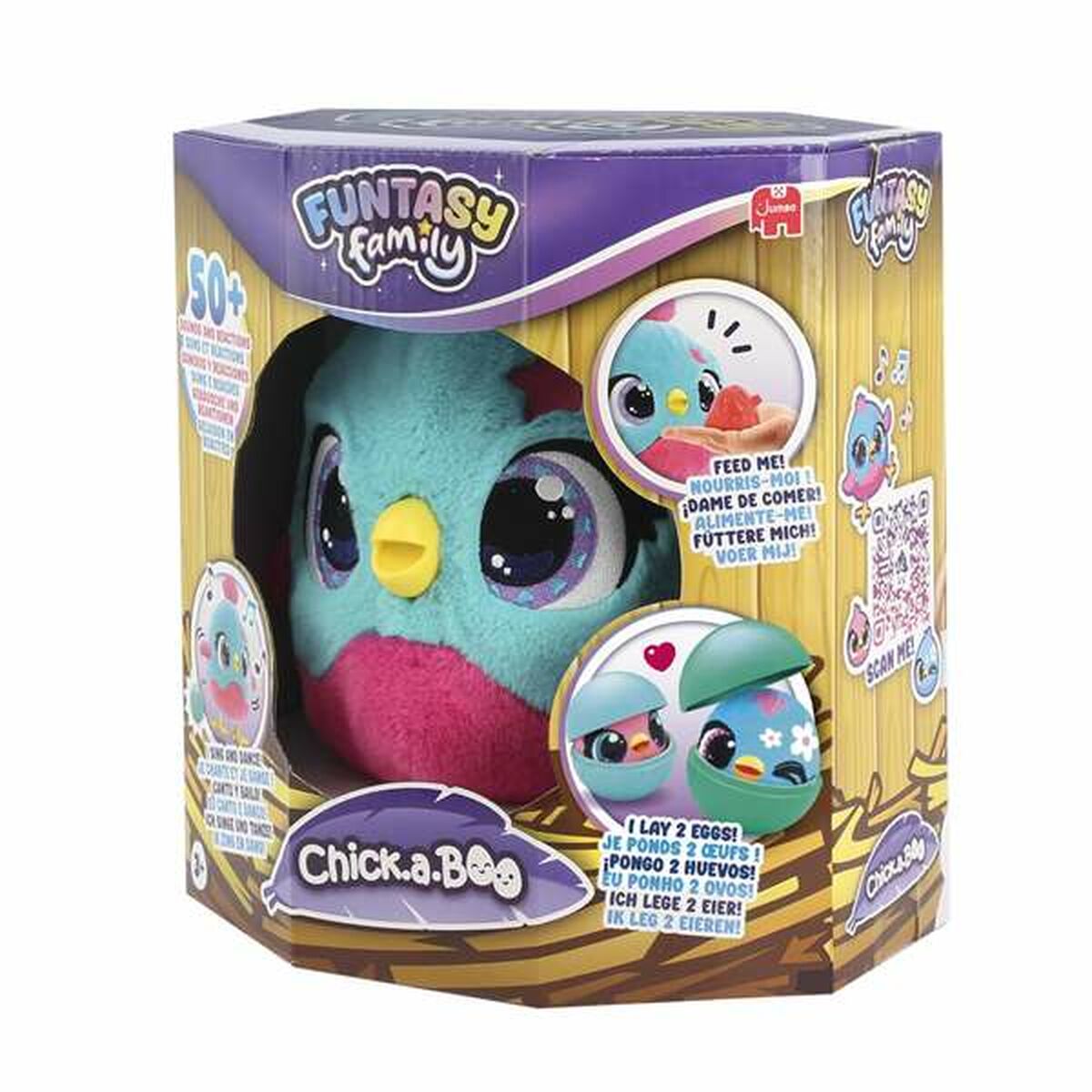 Animal de Companie Interactiv Diset Funtasy Family Multicolor Plastic - Jucarii si jocuri, Jucării de pluș