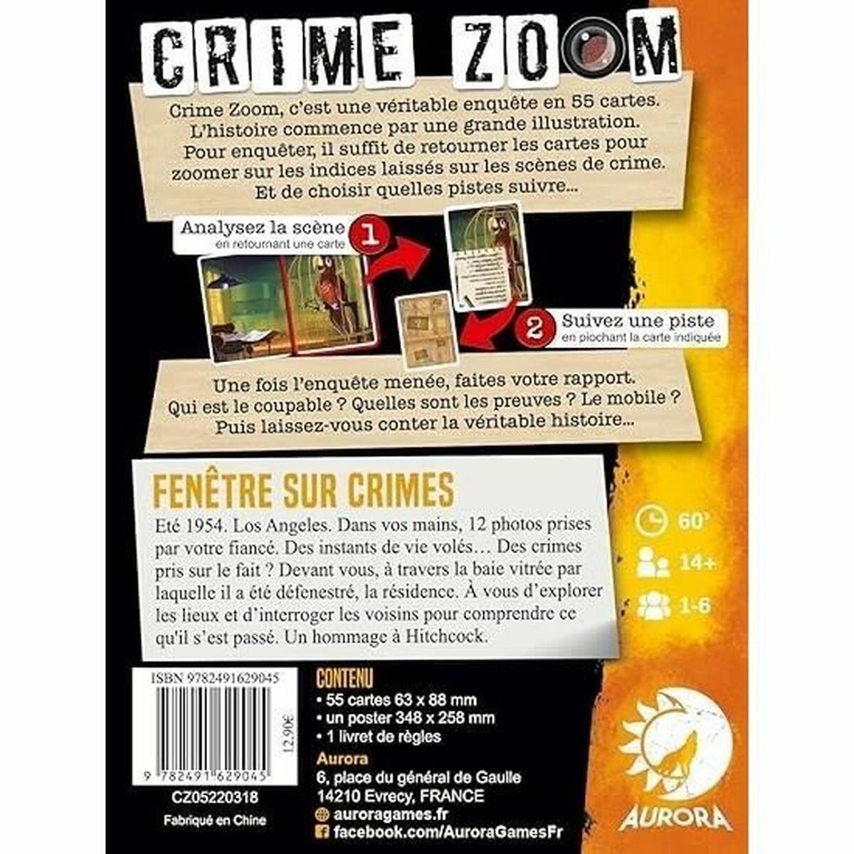 Joc de Masă Asmodee Crime Zoom Fenêtre sur Crimes (FR) - Jucarii si jocuri, Jocuri și accesorii