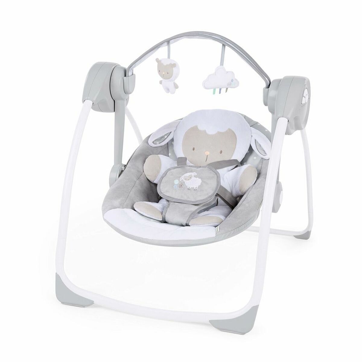 Hamac pentru Bebeluș Ingenuity Cuddle Lamb Compact Gri - Bebelus, Dormitor