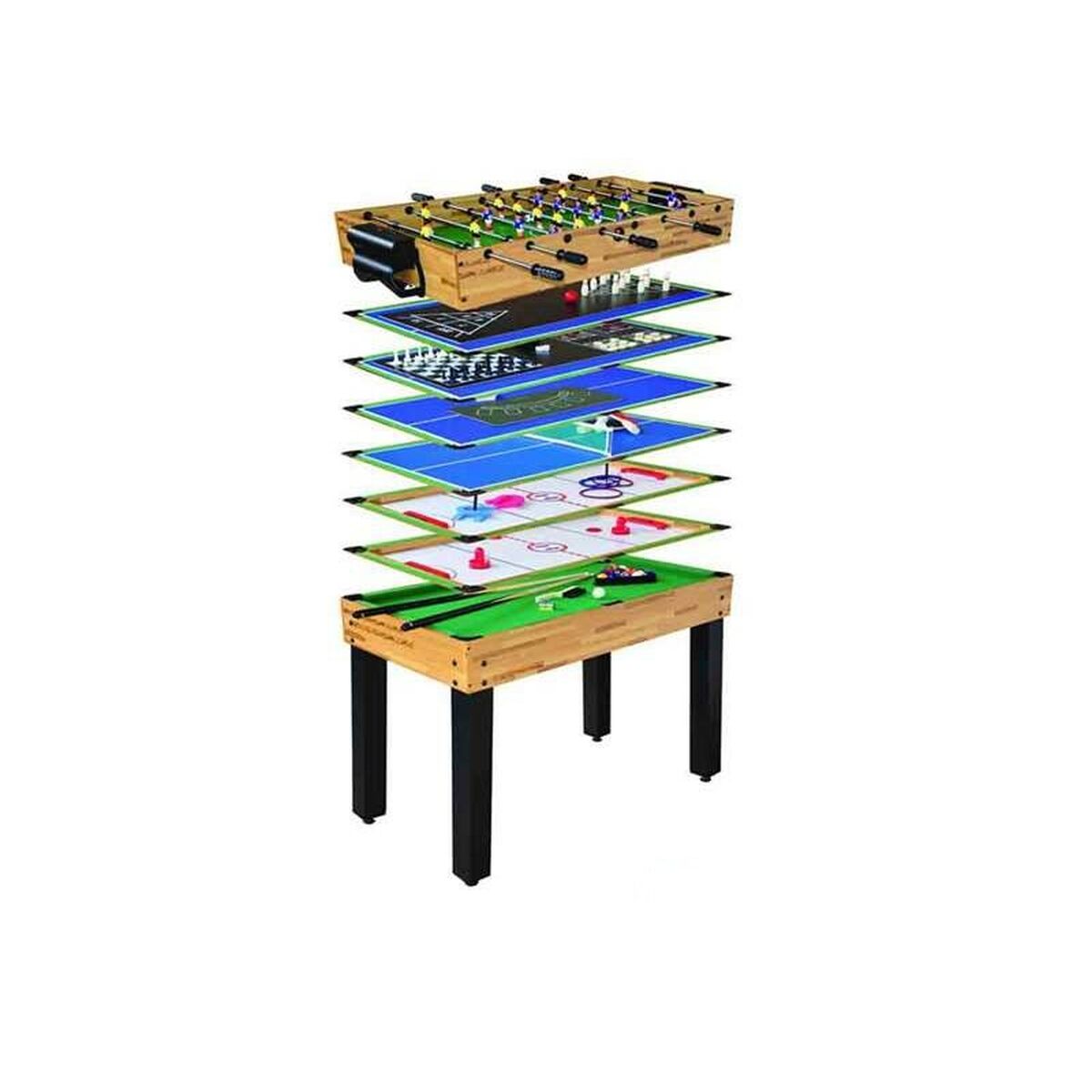 Masă cu mai multe jocuri 12 în 1 124 x 61 x 81 cm - Jucarii si jocuri, Jocuri și accesorii