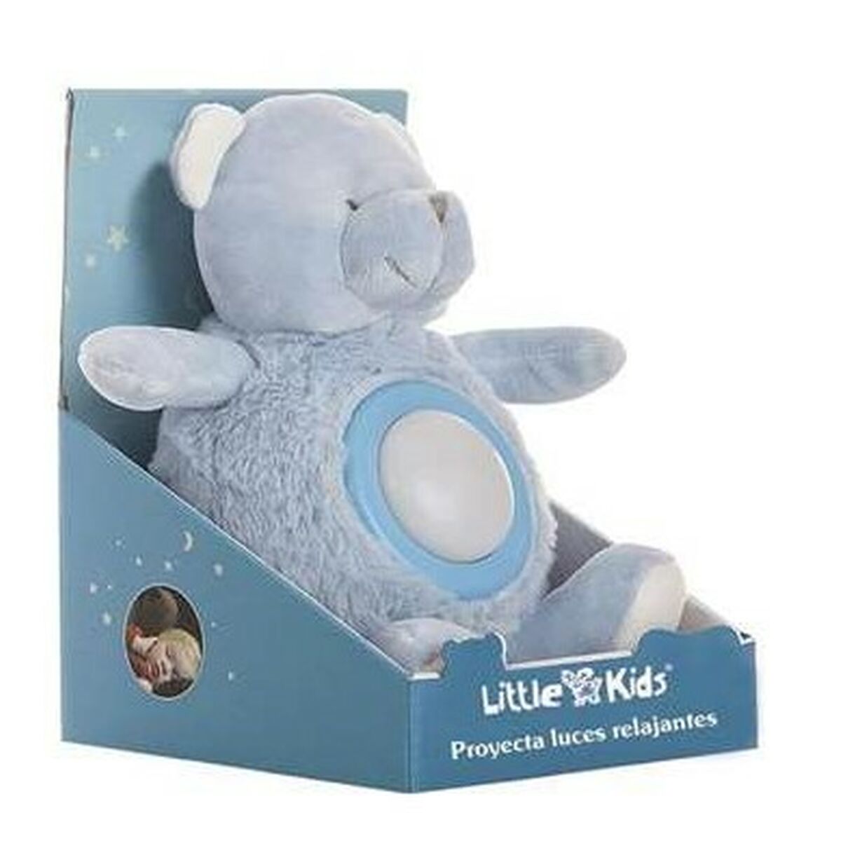 Urs de Pluș Albastru Muzică Lumini 20 cm 20cm - Jucarii si jocuri, Jucării de pluș
