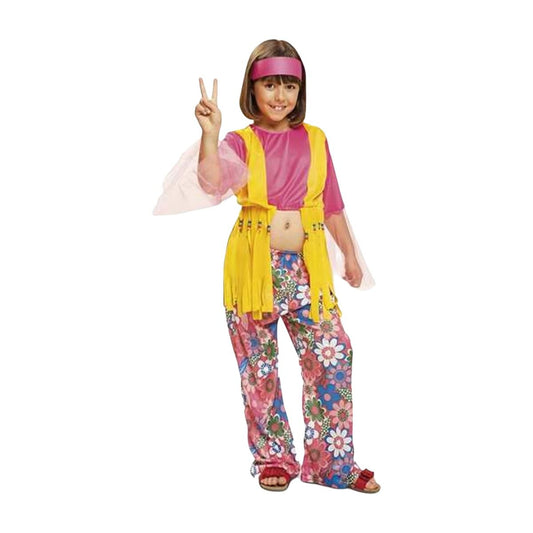 Costum Deghizare pentru Copii My Other Me Hippie 7-9 Ani - Jucarii si jocuri, Costume și accesorii