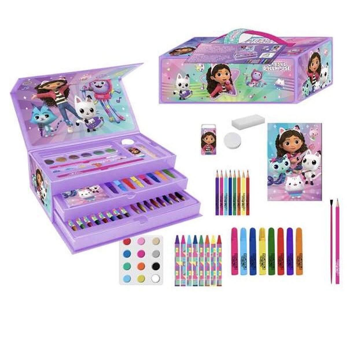 Cutie de Activități pentru Colorat Gabby's Dollhouse Liliachiu - Jucarii si jocuri, Activități creative