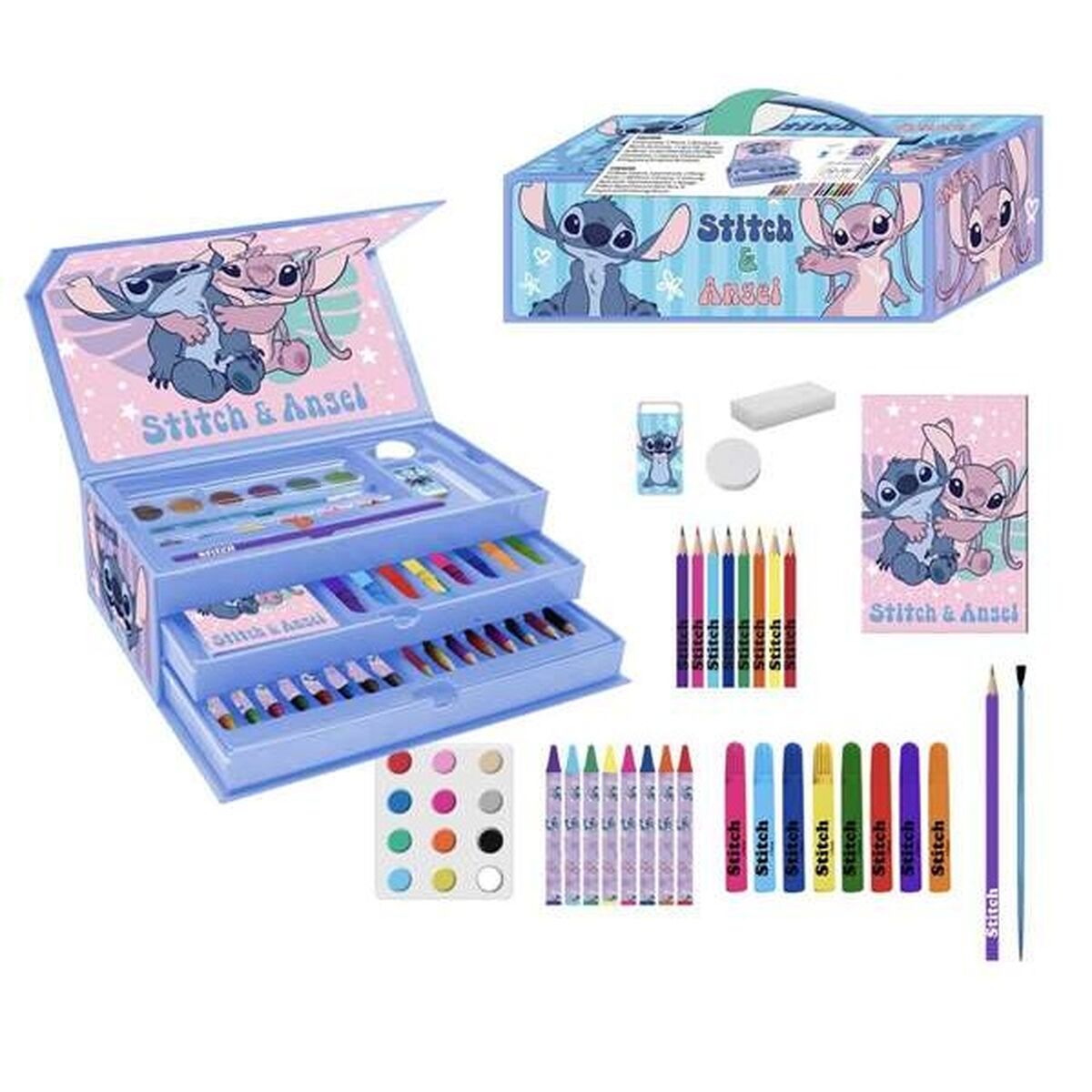 Cutie de Activități pentru Colorat Stitch Albastru - Jucarii si jocuri, Activități creative