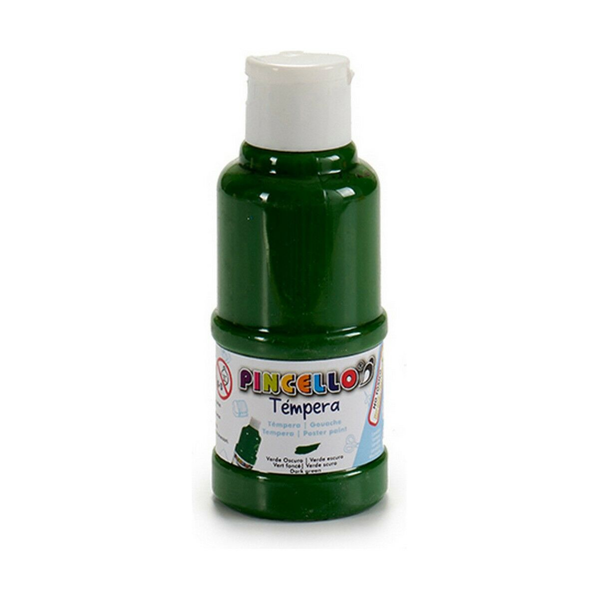 Tempera Pincello Verde inchis 120 ml (12 Unități) - Birou și papetărie, Arte și Meserii