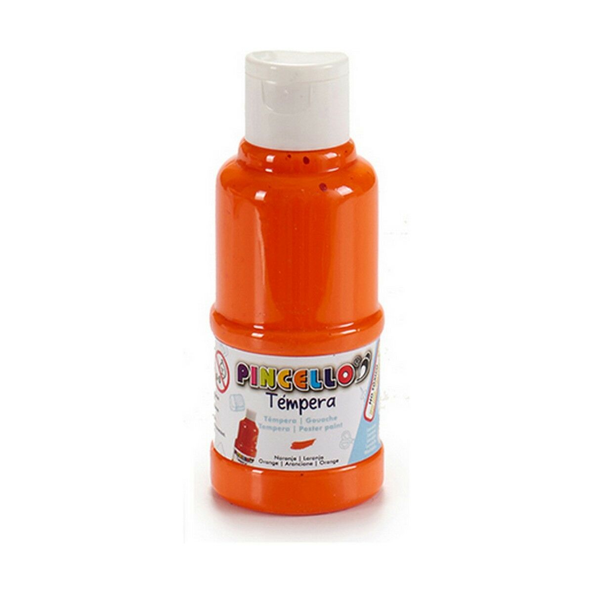 Tempera Pincello Portocaliu 120 ml (12 Unități) - Birou și papetărie, Arte și Meserii