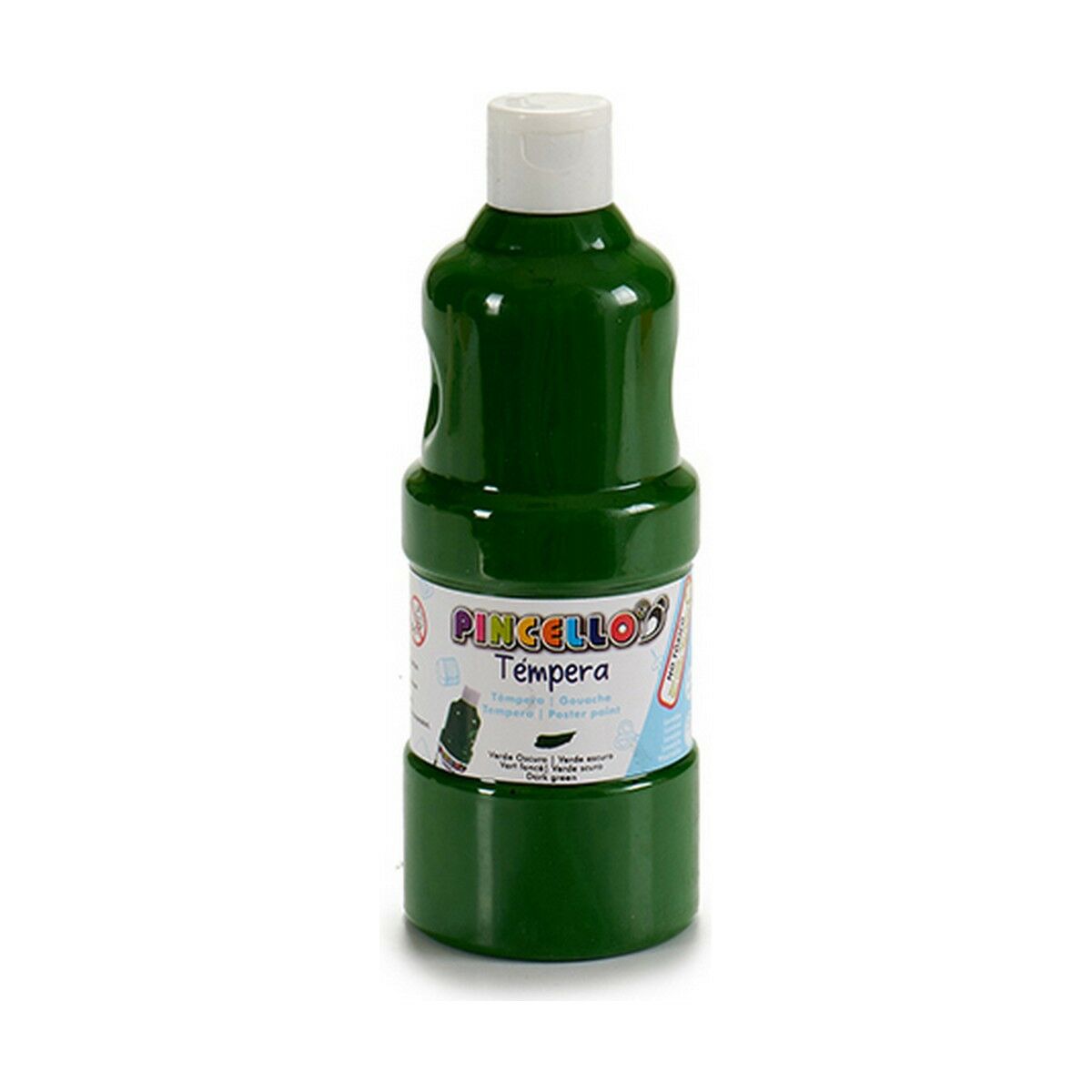 Tempera Pincello Verde inchis 400 ml (6 Unități) - Birou și papetărie, Arte și Meserii