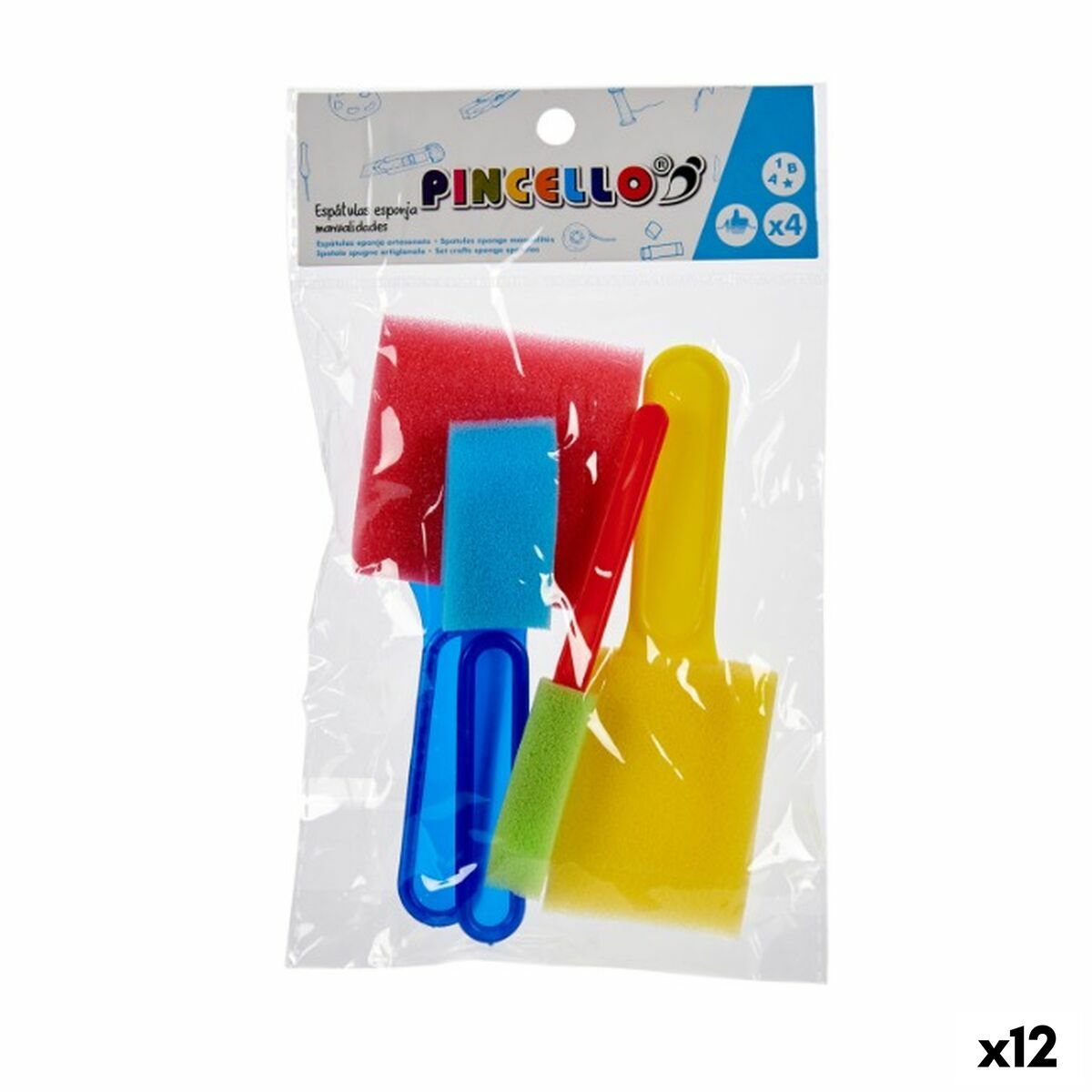 Set pentru Lucru Manual Pincello AR1810100 Multicolor Spatulă (12 Unități) - Jucarii si jocuri, Activități creative