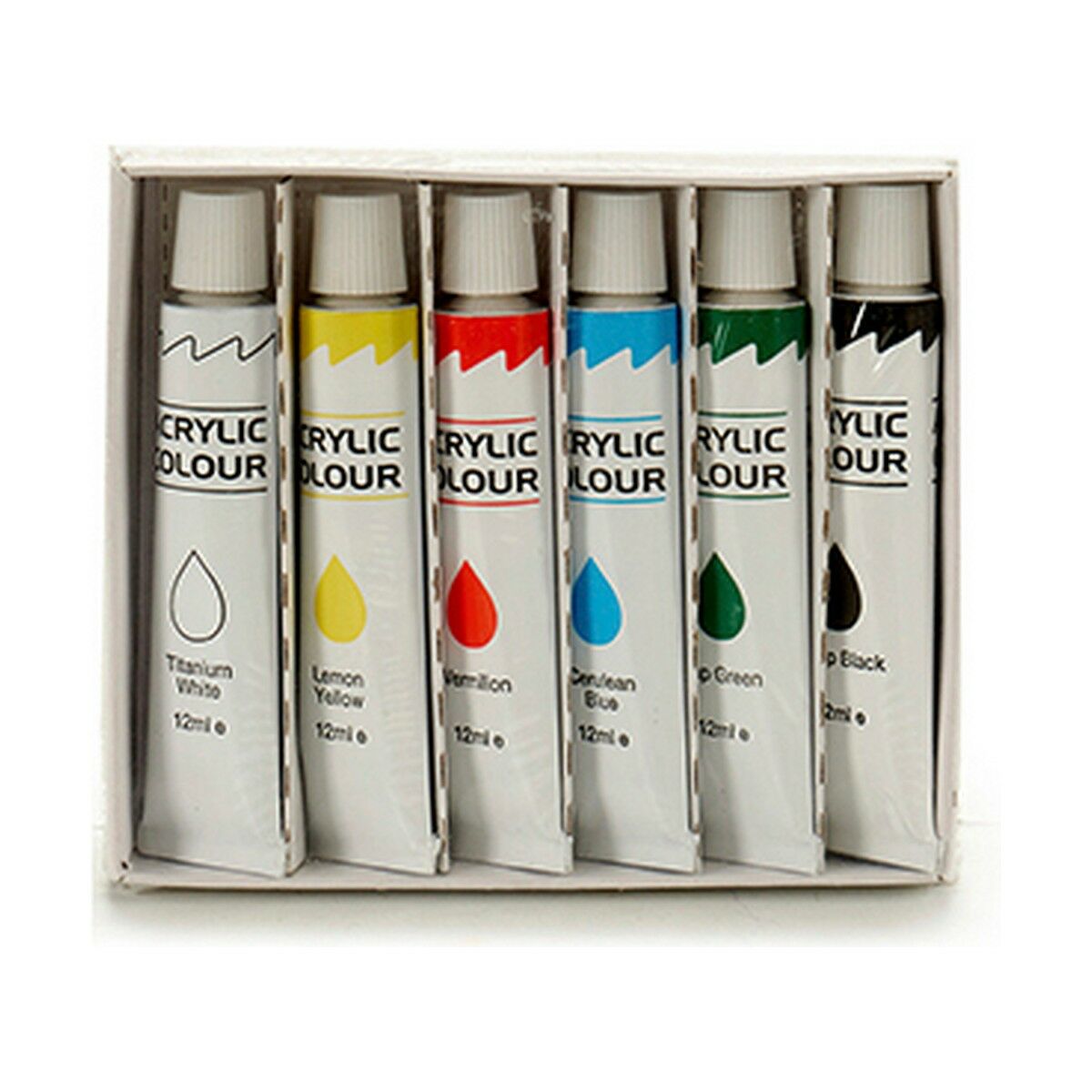 Set de pictură Pincello AC1206 Multicolor 12 ml Vopsea acrilică (12 Unități) - Birou și papetărie, Arte și Meserii