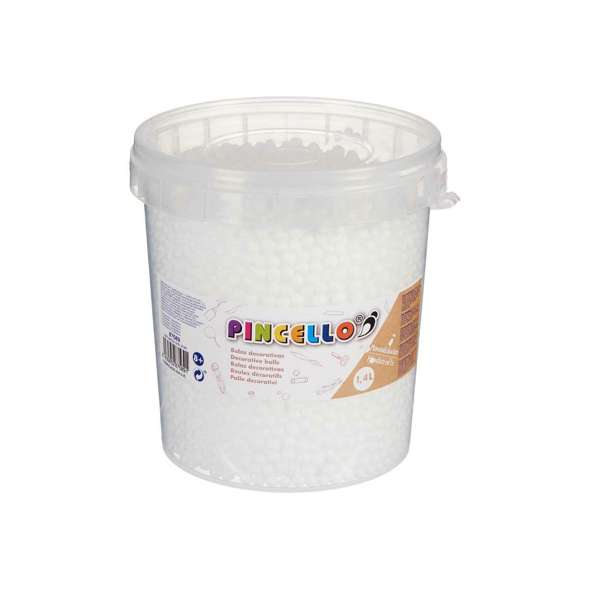 Materiale pentru artizanat Pincello POLIESPAN-BL 13,5 x 14 x 14 cm Mingi 6 Unități - Jucarii si jocuri, Activități creative