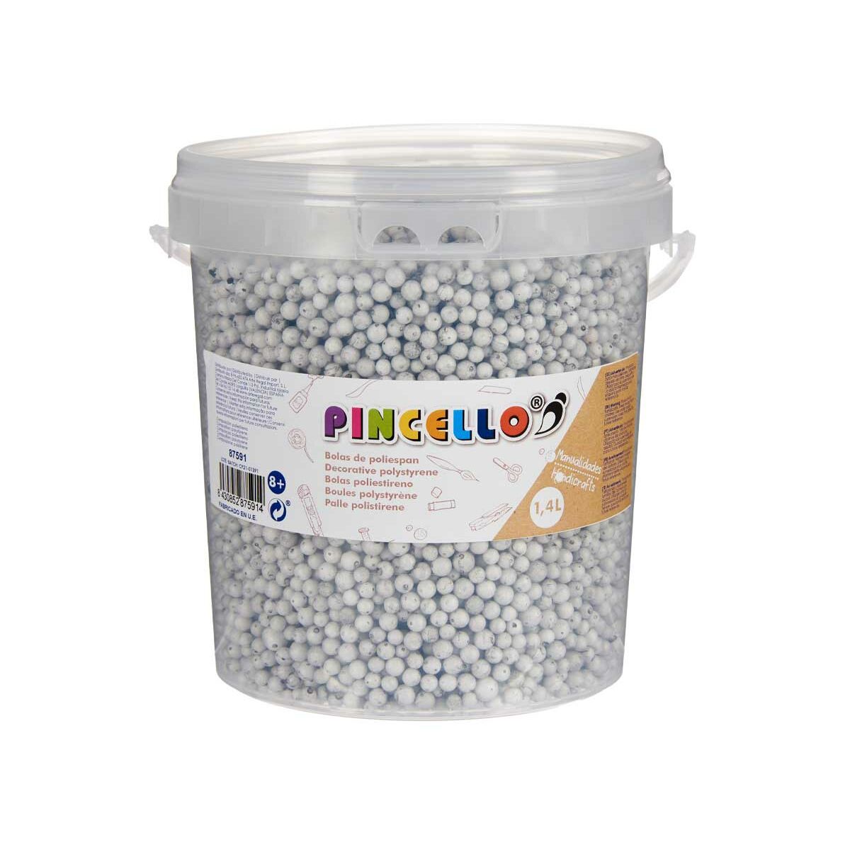 Materiale pentru artizanat Pincello POLIESPAN-GR 13,5 x 14 x 14,5 cm Mingi 6 Unități - Jucarii si jocuri, Activități creative