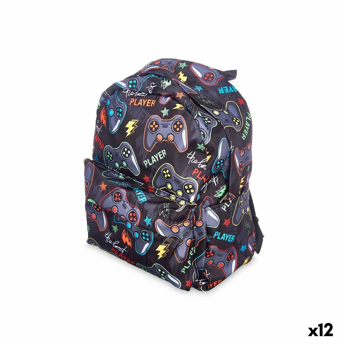 Ghiozdan Pincello Games Multicolor 28 x 12 x 22 cm (12 Unități) - Birou și papetărie, Material școlar și educațional