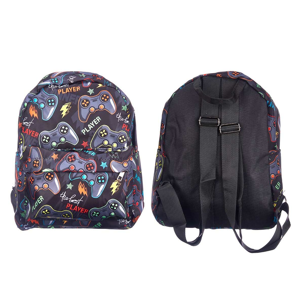 Ghiozdan Pincello Games Multicolor 28 x 12 x 22 cm (12 Unități) - Birou și papetărie, Material școlar și educațional