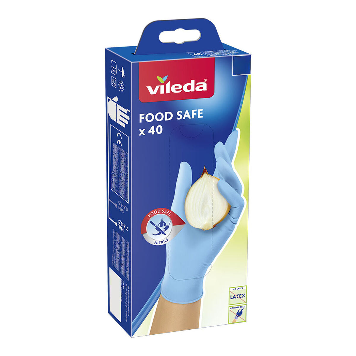Mănuși de unică folosință Vileda Food Safe 171015 M/L (40 Unități) - DIY și instrumente, Prevenire și siguranță