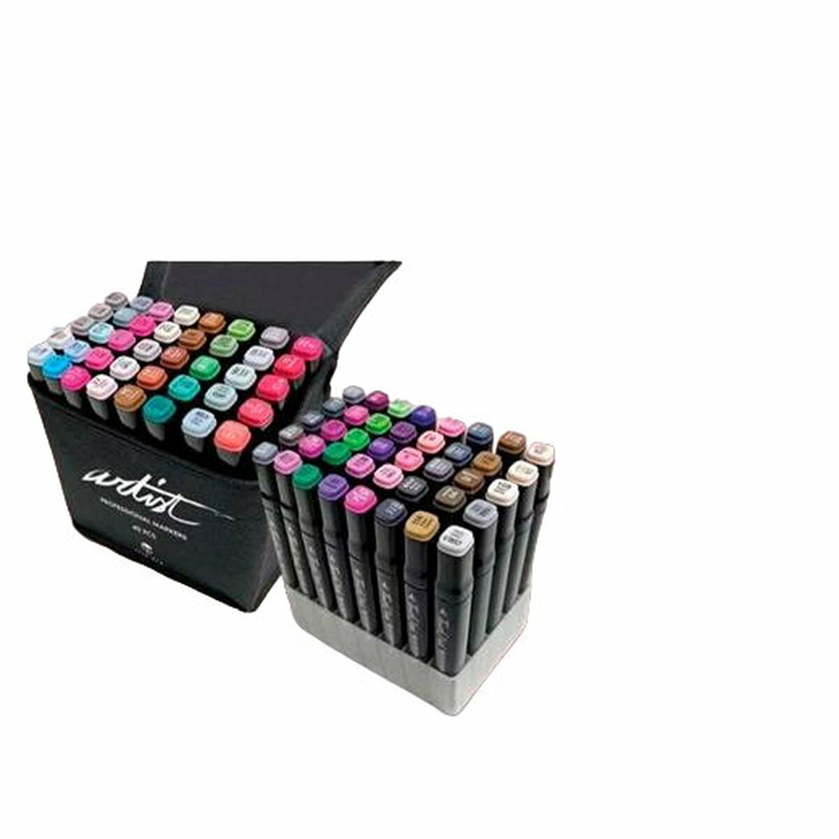 Set de Carioci Alex Bog Luxury Canvas Gama Artist 40 Piese Cu două capete Multicolor - Birou și papetărie, Pixuri, creioane și articole de scris