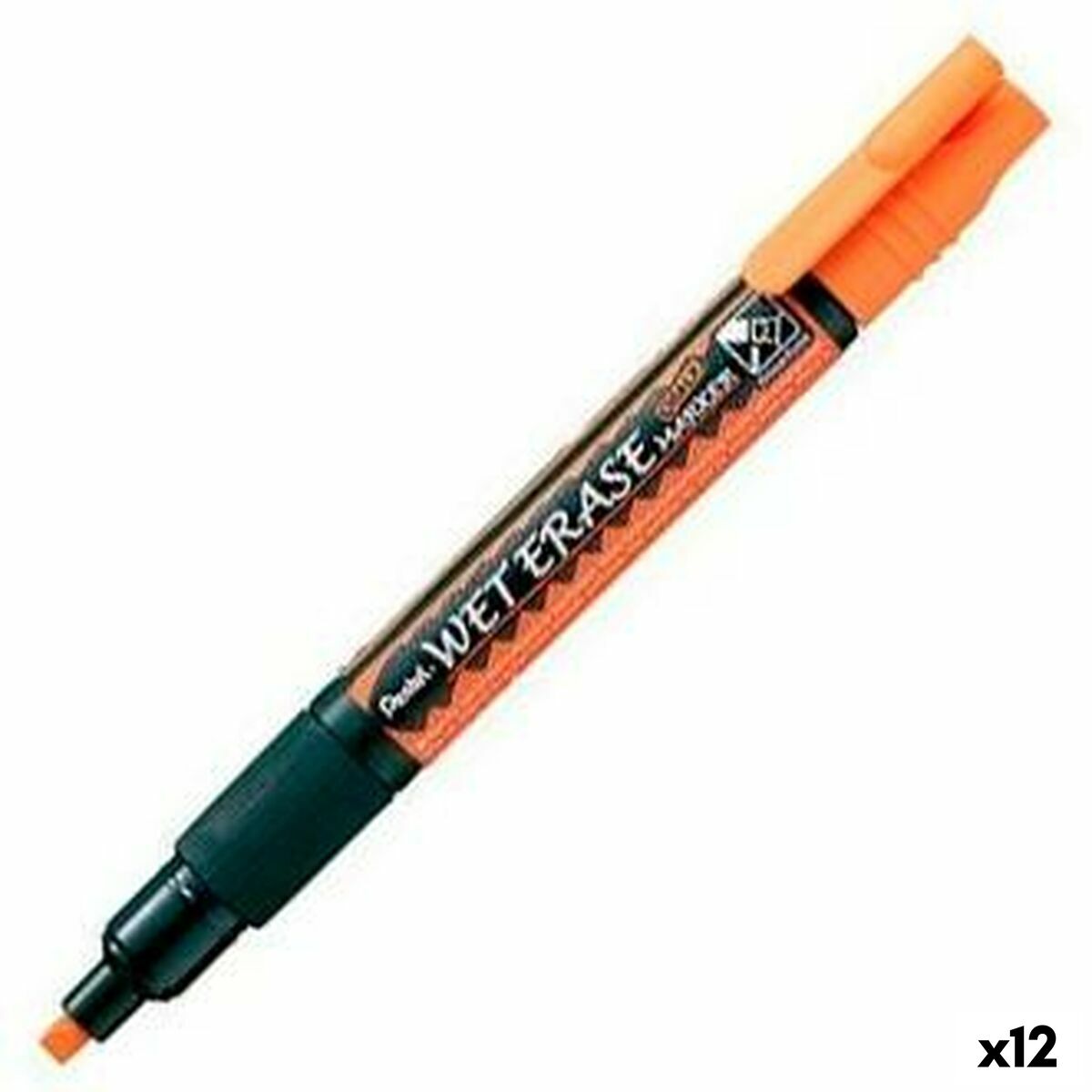 Markere cu cretă lichidă Pentel Wet Erase Portocaliu (12 Piese) - Birou și papetărie, Pixuri, creioane și articole de scris