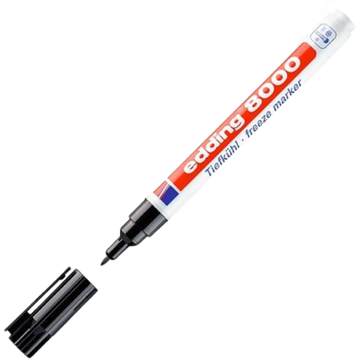 Marker permanent Edding 8000 Negru (10 Unități) - Birou și papetărie, Pixuri, creioane și articole de scris