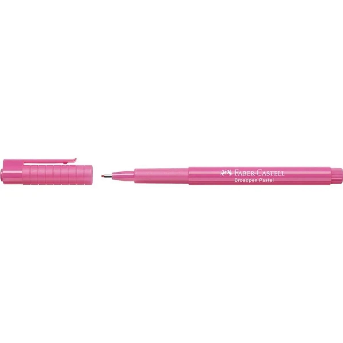 Marker permanent Faber-Castell Broadpen Pastel Roz (10 Unități) - Birou și papetărie, Pixuri, creioane și articole de scris