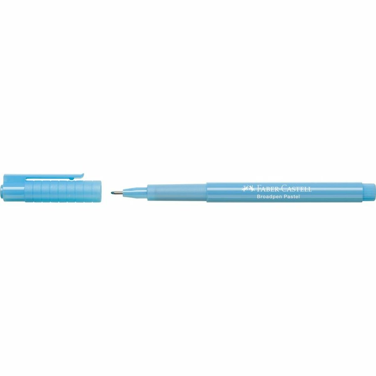 Marker permanent Faber-Castell Broadpen Pastel Albastru Pastel (10 Unități) - Birou și papetărie, Pixuri, creioane și articole de scris