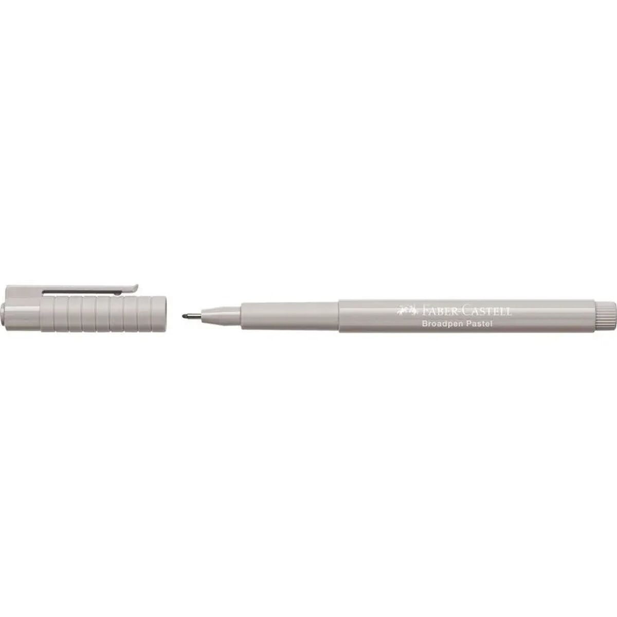 Marker permanent Faber-Castell Broadpen Pastel Gri (10 Unități) - Birou și papetărie, Pixuri, creioane și articole de scris