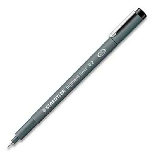 Carioci Staedtler Pigment Line Negru (10 Unități) - Birou și papetărie, Pixuri, creioane și articole de scris