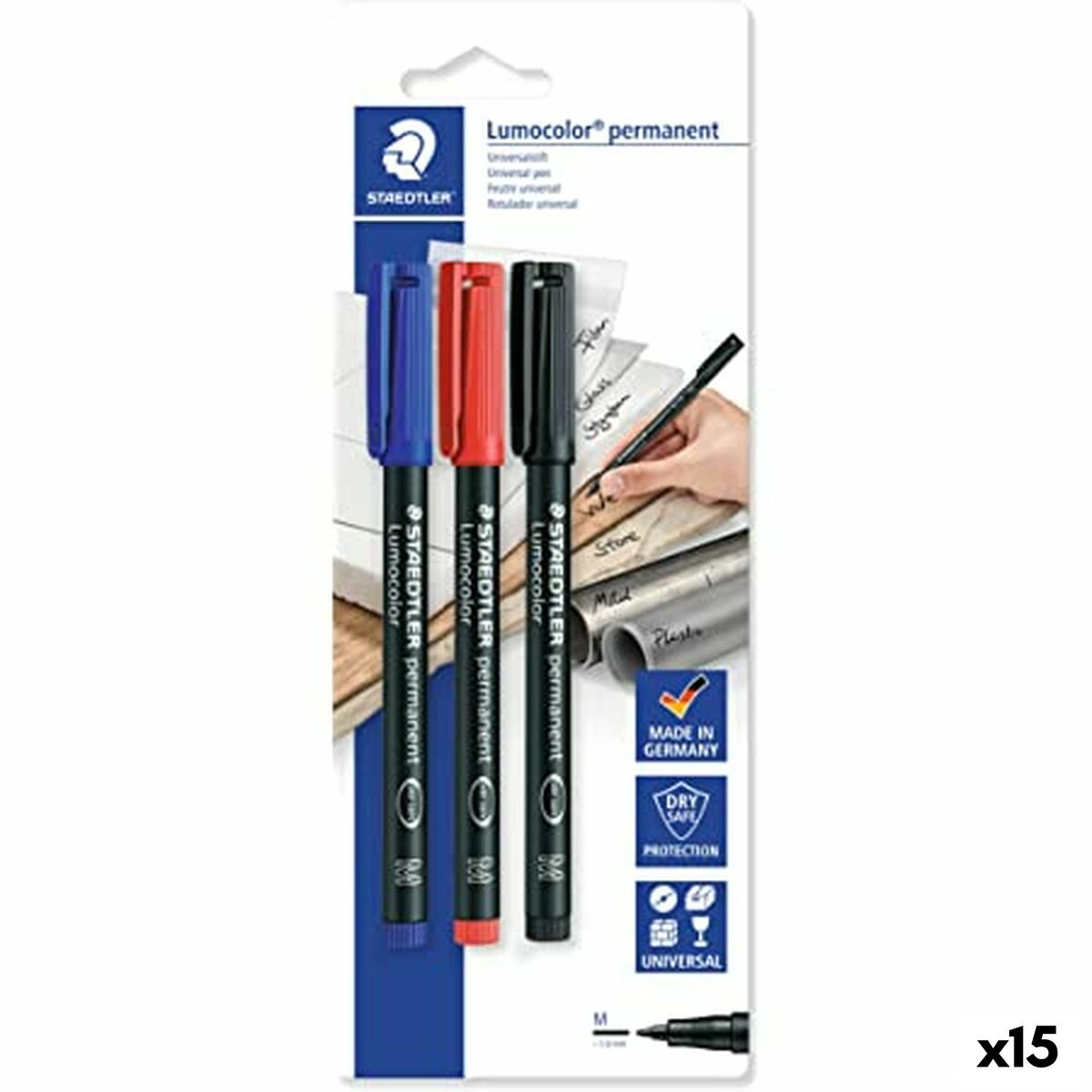 Set de Carioci Staedtler Lumocolor 317-S Multicolor 10 Piese (15 Unități) - Birou și papetărie, Pixuri, creioane și articole de scris