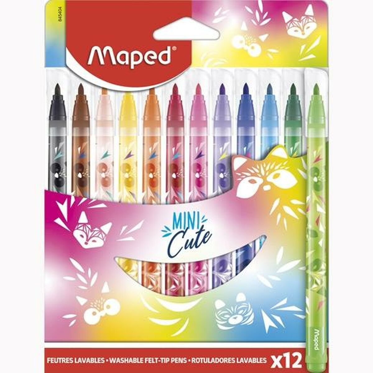 Set de Carioci Maped Mini Cute Multicolor 12 Piese (12 Unități) - Birou și papetărie, Pixuri, creioane și articole de scris