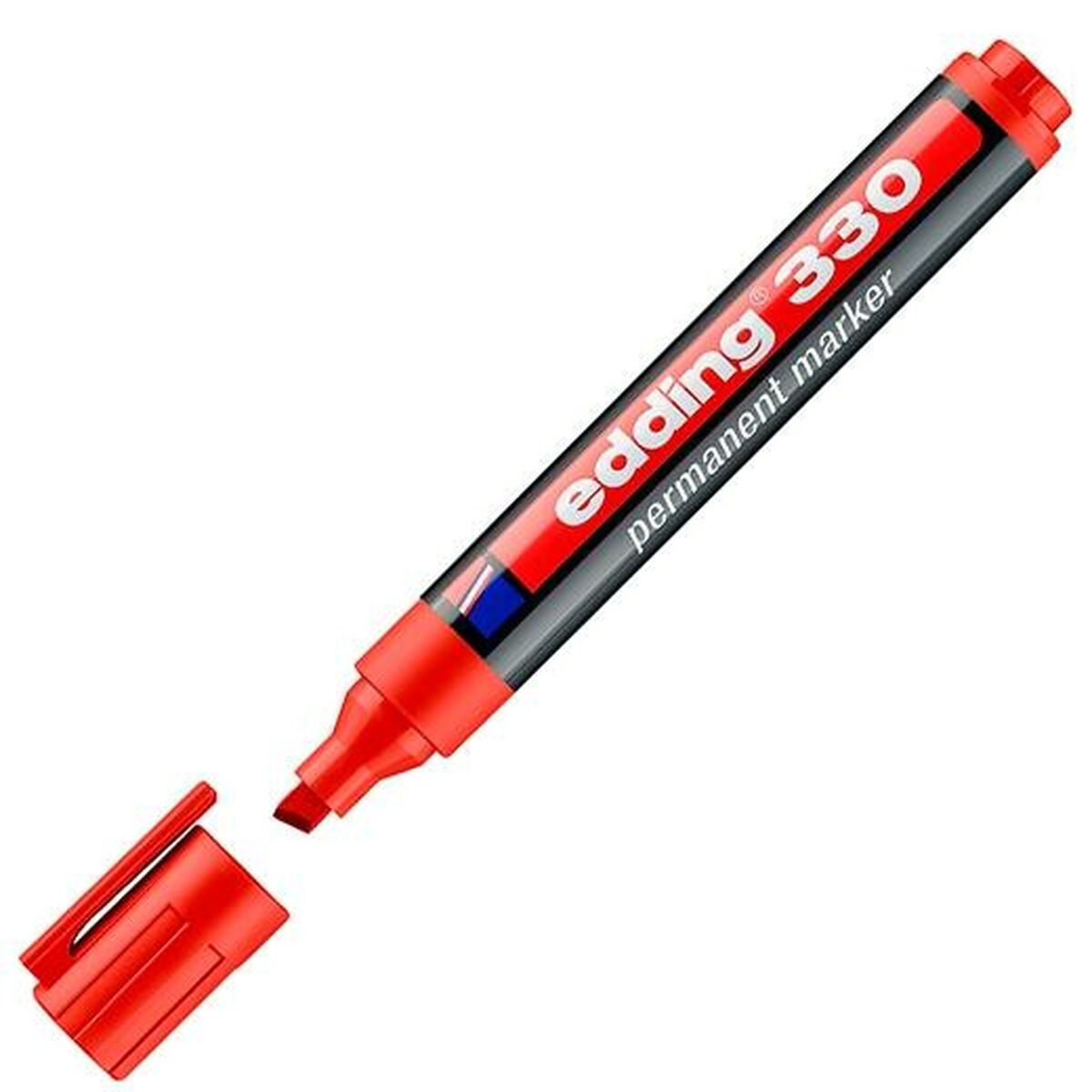 Marker permanent Edding 330 Roșu (10 Unități) - Birou și papetărie, Pixuri, creioane și articole de scris