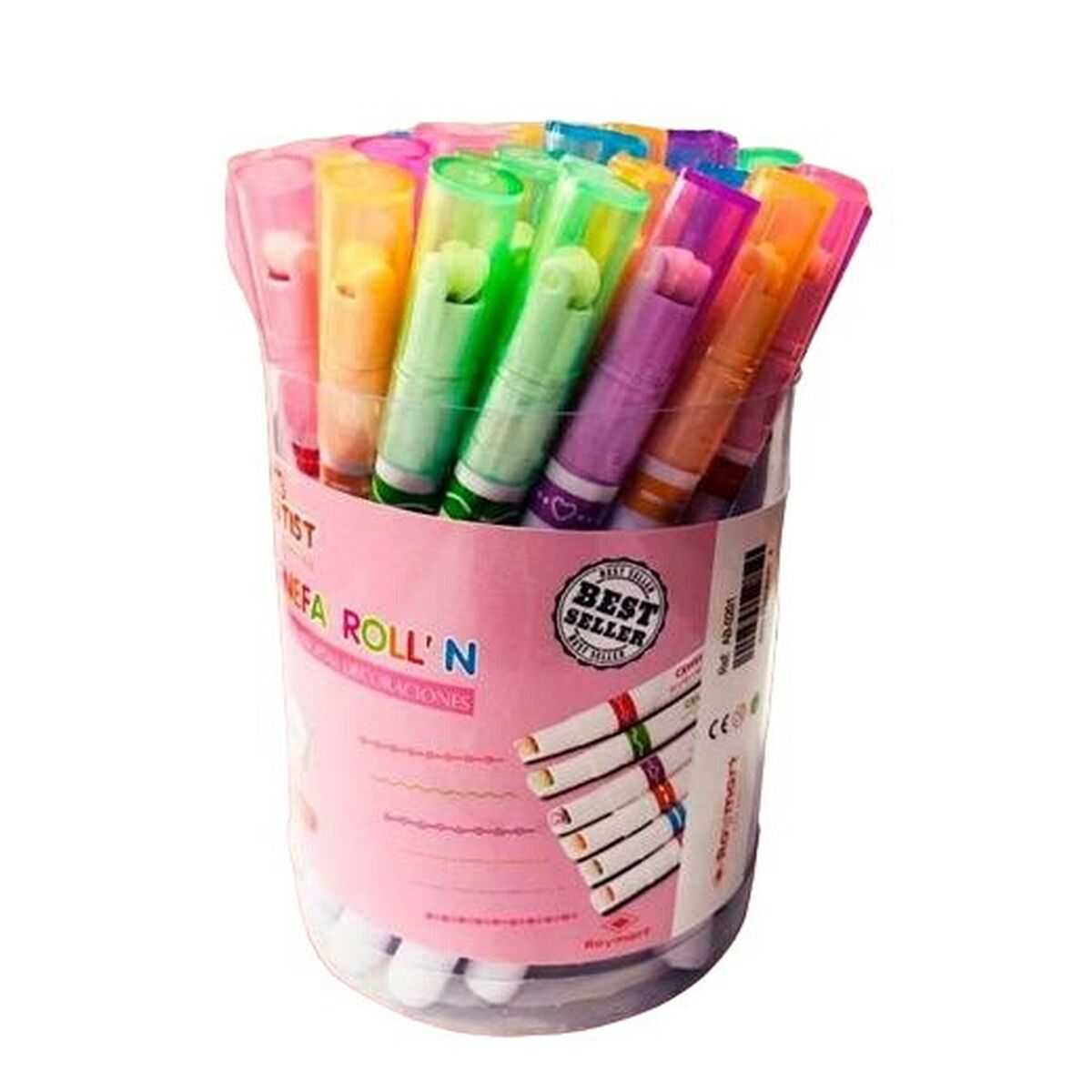 Set de Carioci Roymart Cenefa Roll'N 36 Piese Multicolor - Birou și papetărie, Pixuri, creioane și articole de scris