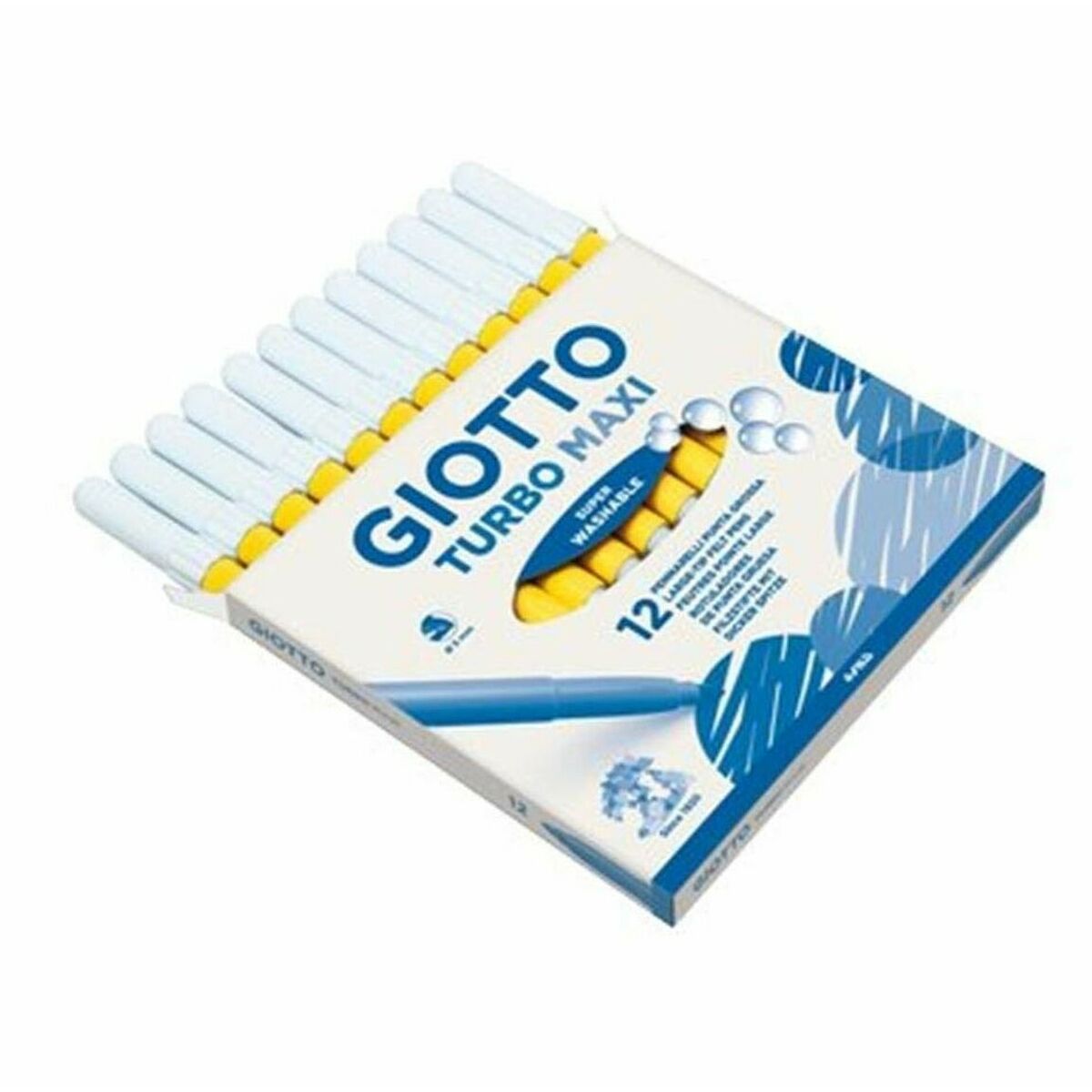 Set de Carioci Giotto Turbo Maxi Galben (5 Unități) - Birou și papetărie, Pixuri, creioane și articole de scris