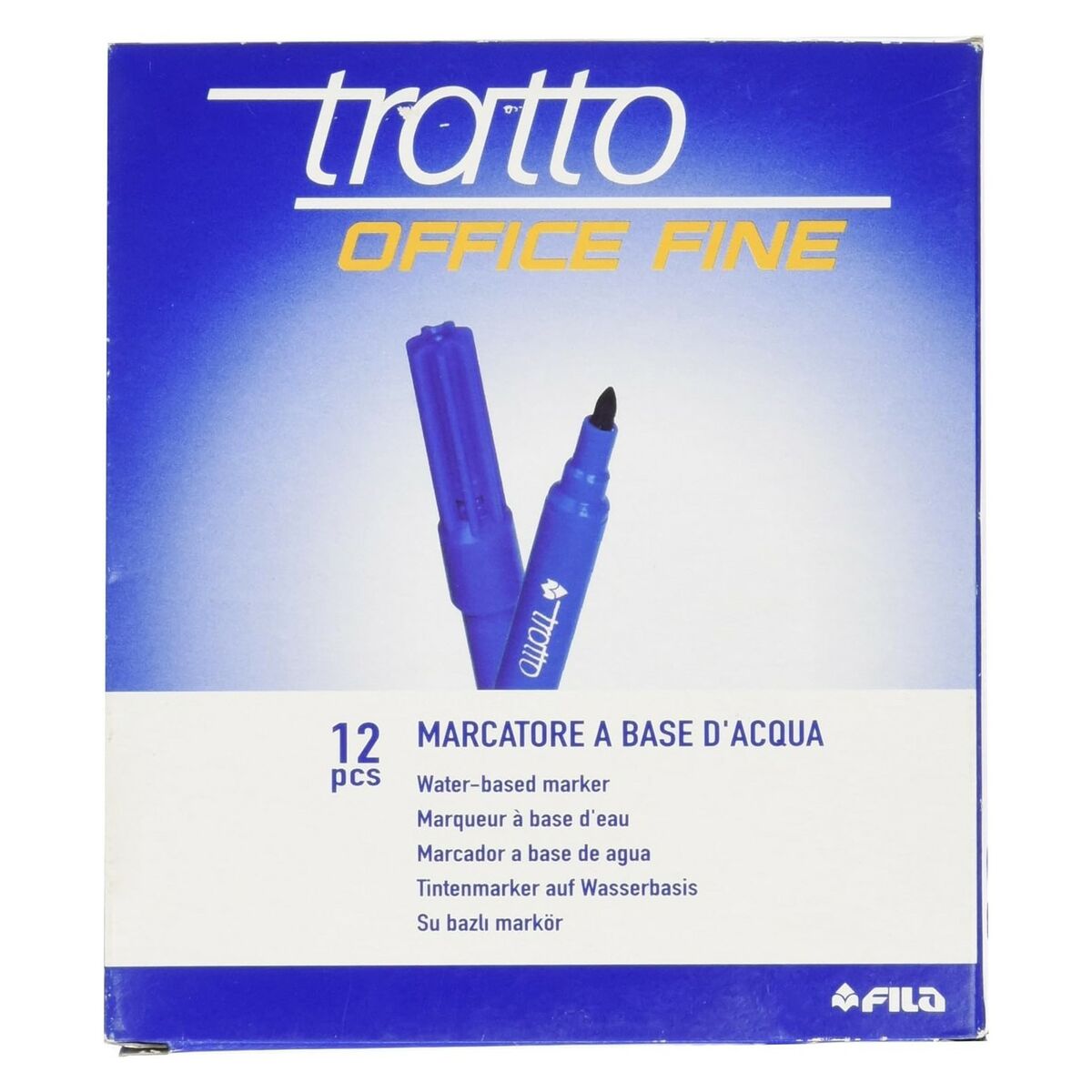 Set de Carioci Tratto Office Fine Albastru (10 Unități) - Birou și papetărie, Pixuri, creioane și articole de scris
