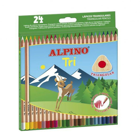 Creioane culori Alpino Tri Multicolor (6 Unități) - Birou și papetărie, Arte și Meserii