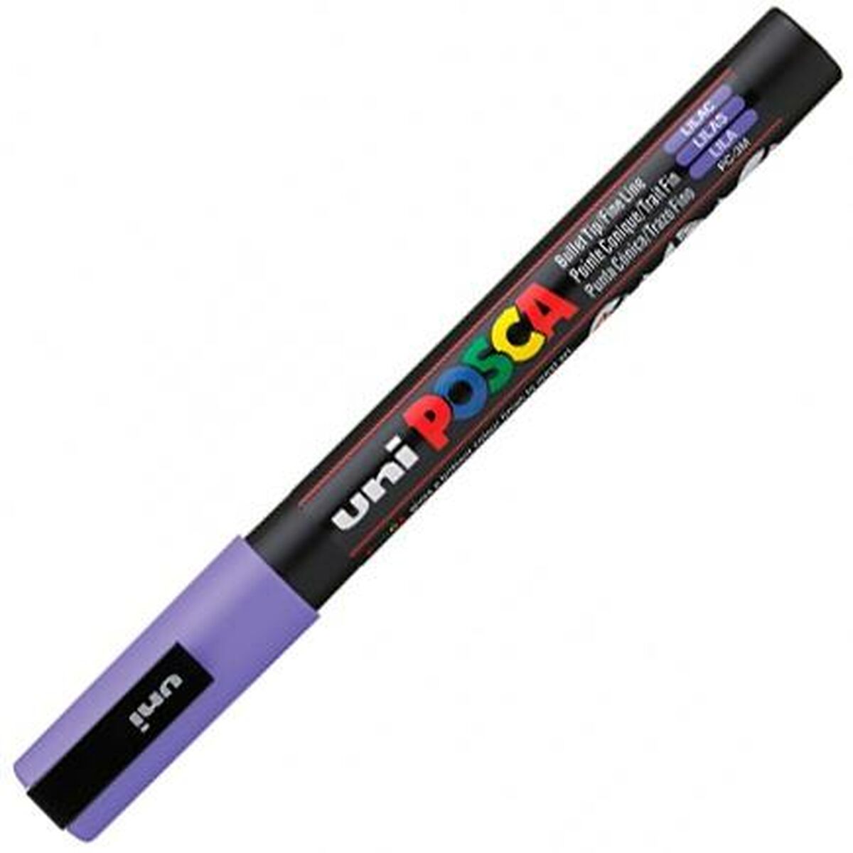 Marker permanent POSCA Liliachiu 0,9-1,3 mm (6 Unități) - Birou și papetărie, Pixuri, creioane și articole de scris