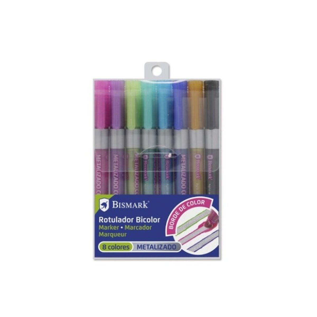 Set de Carioci Bismark BICOLOR Multicolor 8 Piese (12 Unități) - Birou și papetărie, Pixuri, creioane și articole de scris