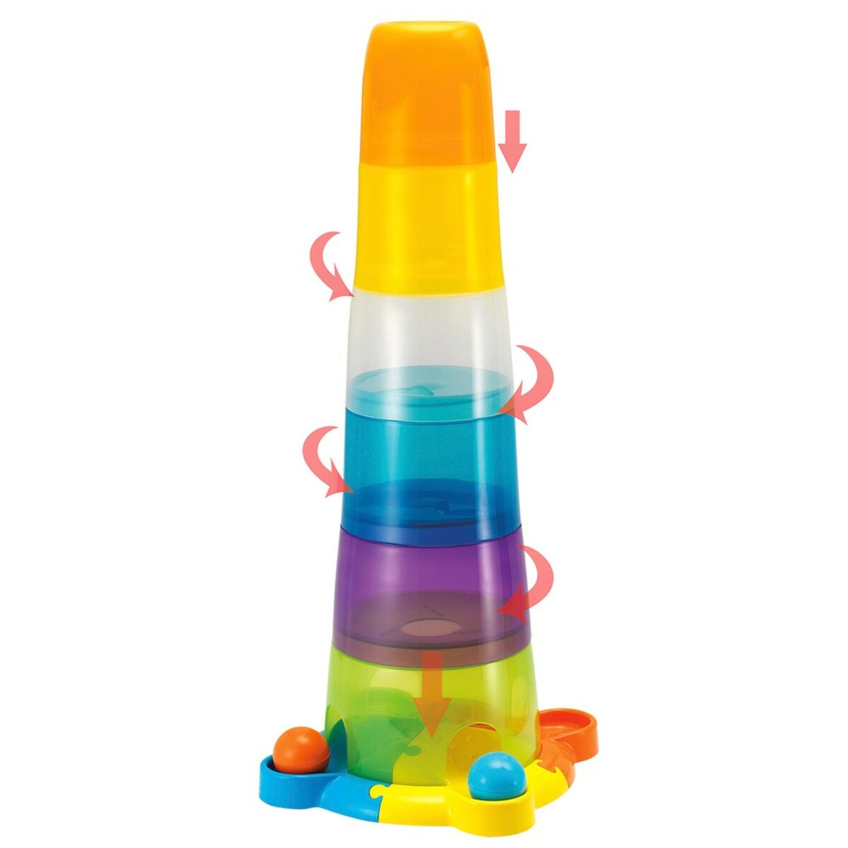 Blocuri Stivuibile Winfun 4 Unități 23 x 61 x 23 cm - Bebelus, Jucăriile copilăriei timpurii