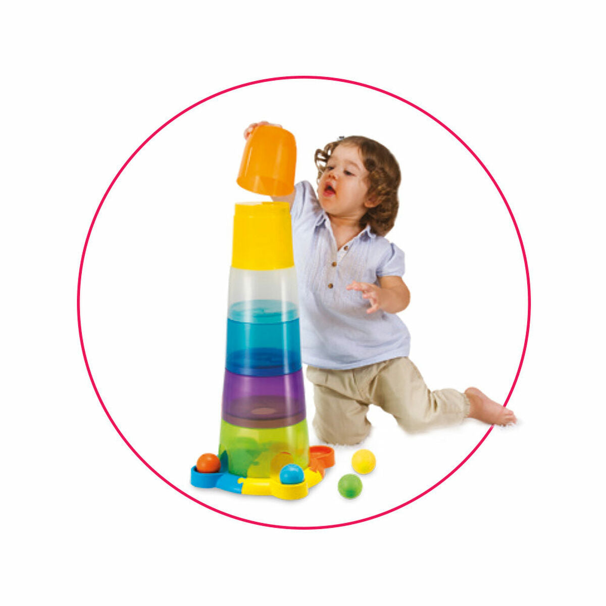 Blocuri Stivuibile Winfun 4 Unități 23 x 61 x 23 cm - Bebelus, Jucăriile copilăriei timpurii