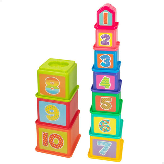 Blocuri Stivuibile PlayGo 4 Unități 10,2 x 50,8 x 10,2 cm - Bebelus, Jucăriile copilăriei timpurii
