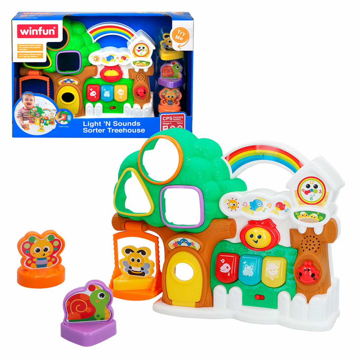 Jucărie interactivă pentru bebeluși Winfun Casă 32 x 24,5 x 7 cm (6 Unități) - Bebelus, Jucăriile copilăriei timpurii