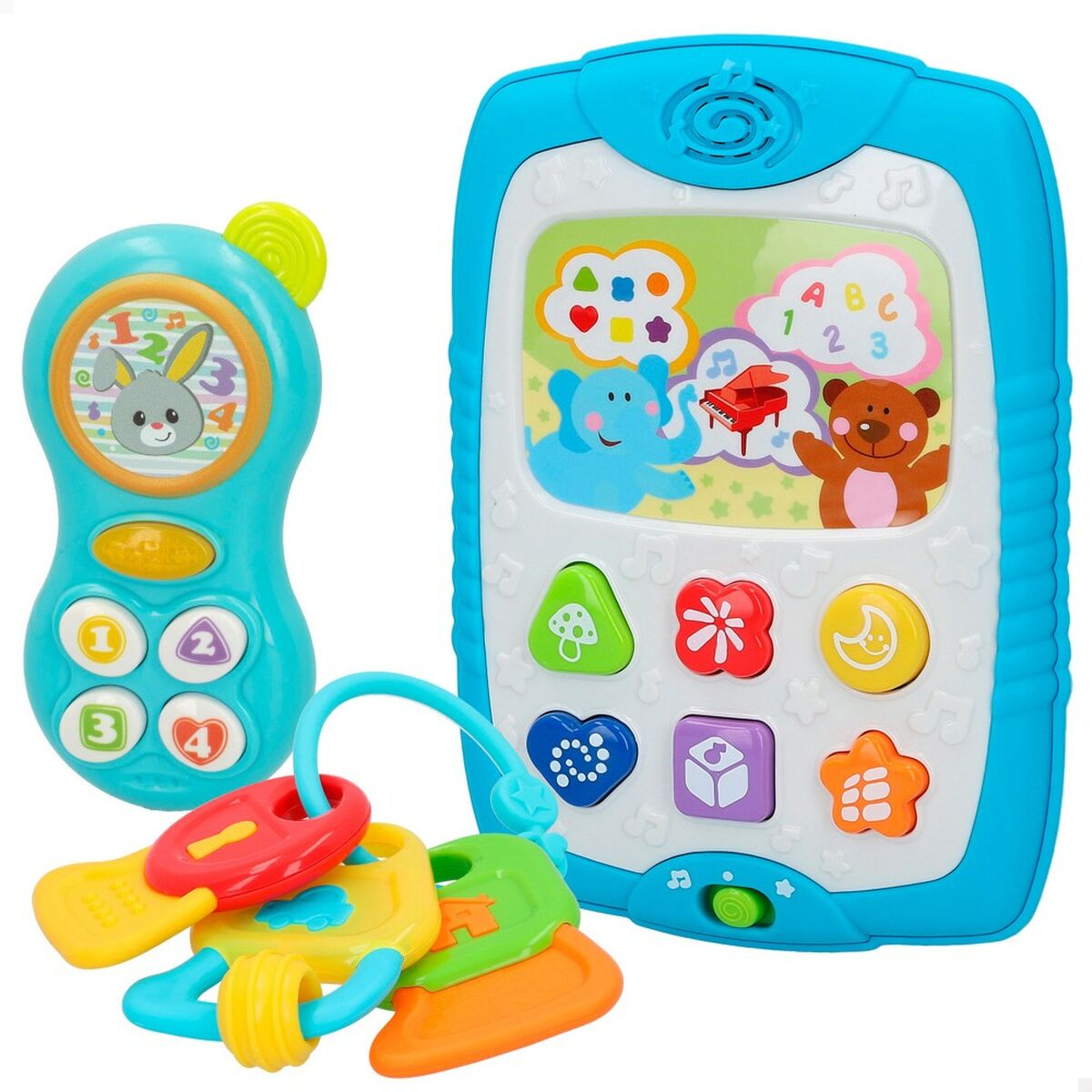 Set de Jucării pentru Bebeluși Winfun 3 Piese 13 x 18,5 x 2,5 cm (6 Unități) - Bebelus, Jucăriile copilăriei timpurii