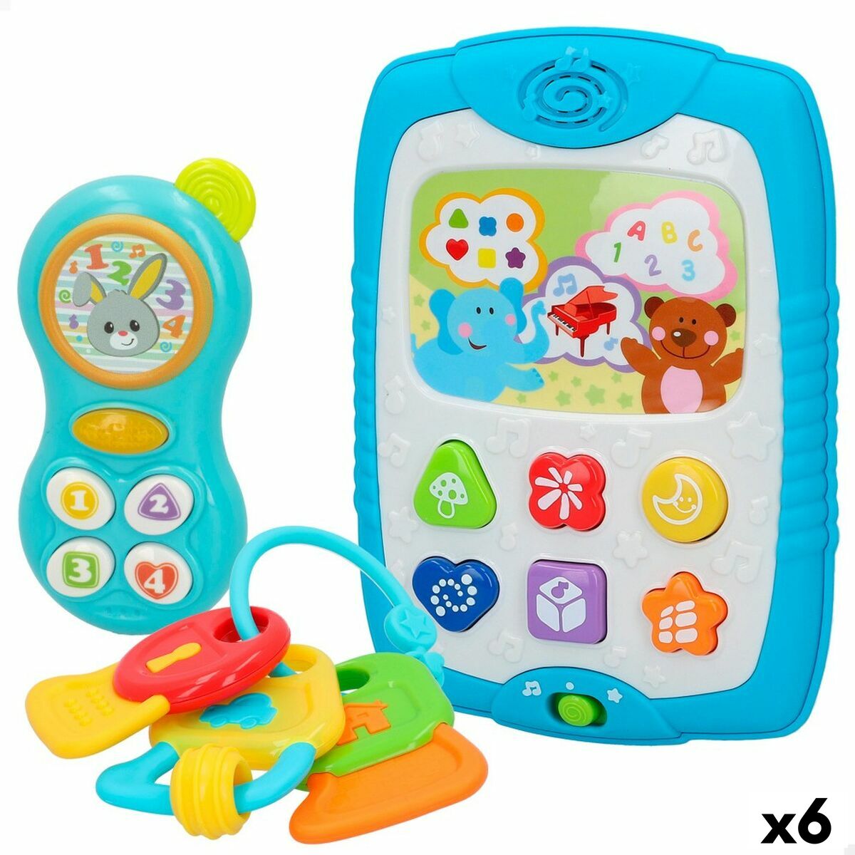 Set de Jucării pentru Bebeluși Winfun 3 Piese 13 x 18,5 x 2,5 cm (6 Unități) - Bebelus, Jucăriile copilăriei timpurii