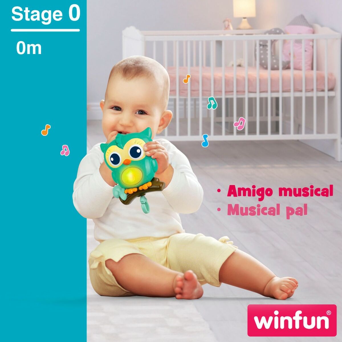 Carusel pentru Pătuț Winfun Pădure 3 în 1 31,5 x 42 x 24,5 cm Plastic (4 Unități) - Bebelus, Dormitor