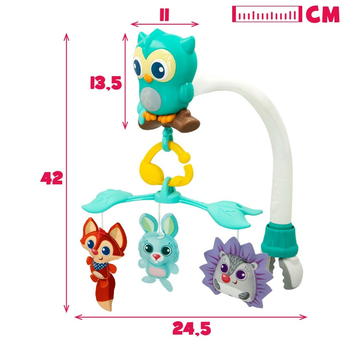 Carusel pentru Pătuț Winfun Pădure 3 în 1 31,5 x 42 x 24,5 cm Plastic (4 Unități) - Bebelus, Dormitor