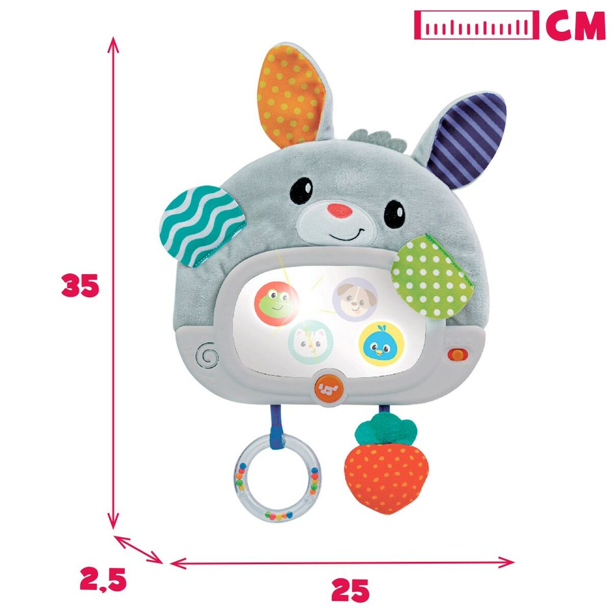 Jucărie pentru copii Winfun Iepure 25 x 35 x 2,5 cm (4 Unități) - Bebelus, Jucăriile copilăriei timpurii