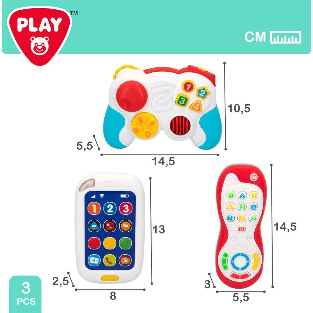 Set de Jucării pentru Bebeluși PlayGo 14,5 x 10,5 x 5,5 cm (4 Unități) - Bebelus, Jucăriile copilăriei timpurii