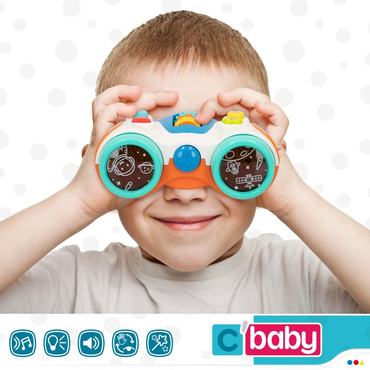 Jucărie interactivă pentru bebeluși Colorbaby Binoclu 13,5 x 6 x 10,5 cm (6 Unități) - Bebelus, Jucăriile copilăriei timpurii