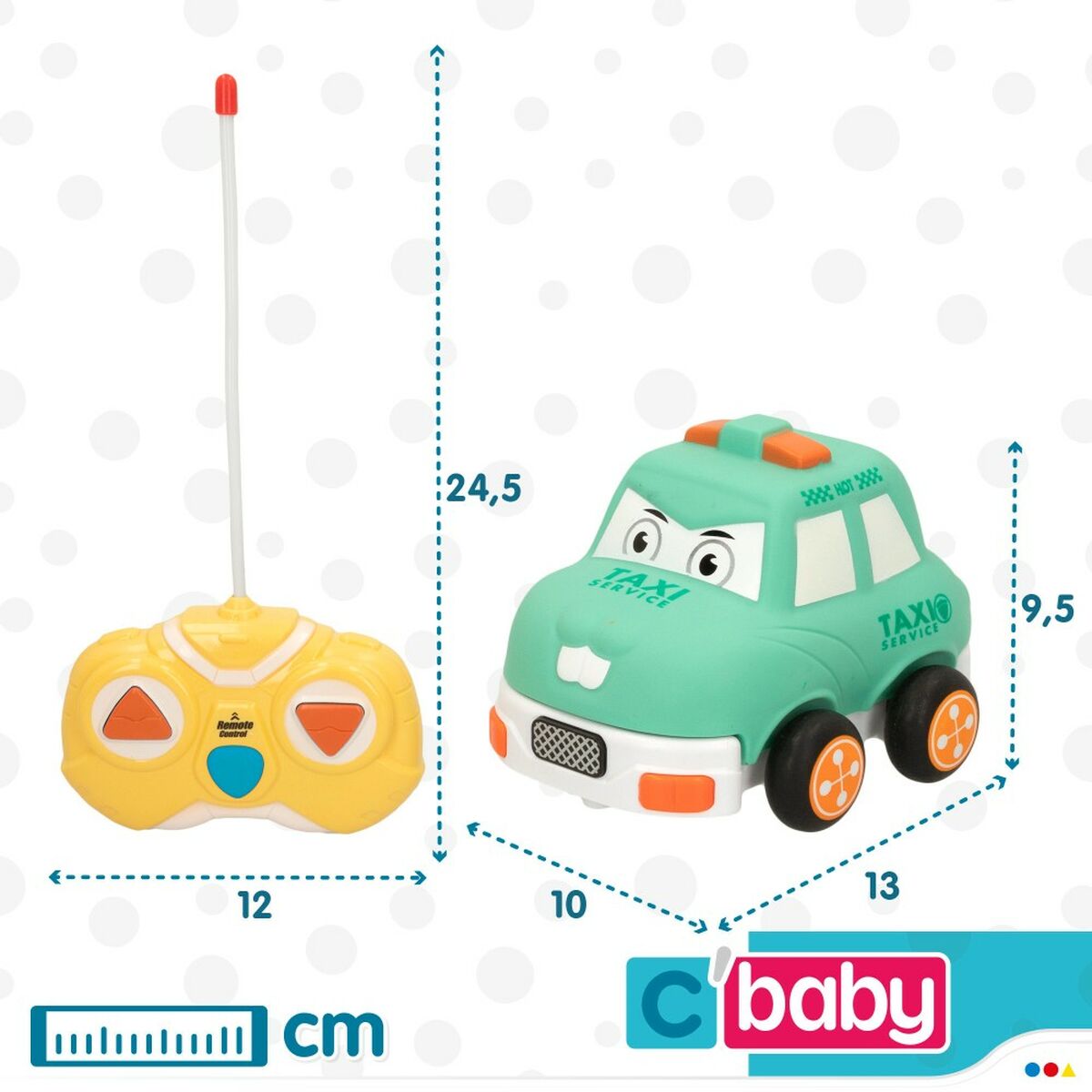 Mașină Radio Control Colorbaby Verde 13 x 9 x 10 cm (6 Unități) - Jucarii si jocuri, Vehicule
