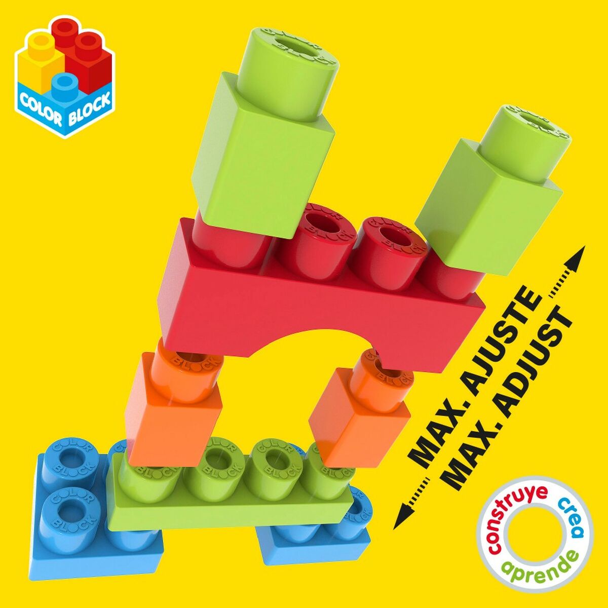 Plăci de Construcții Color Block 60 Piese - Jucarii si jocuri