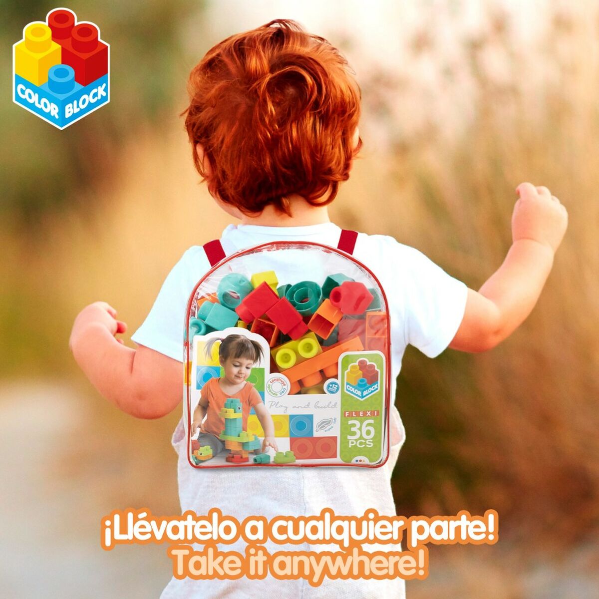 Set de Construcție Color Block Geantă 36 Piese (6 Unități) - Jucarii si jocuri