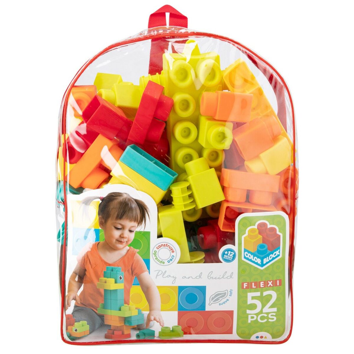 Set de Construcție Color Block 52 Piese (4 Unități) - Jucarii si jocuri