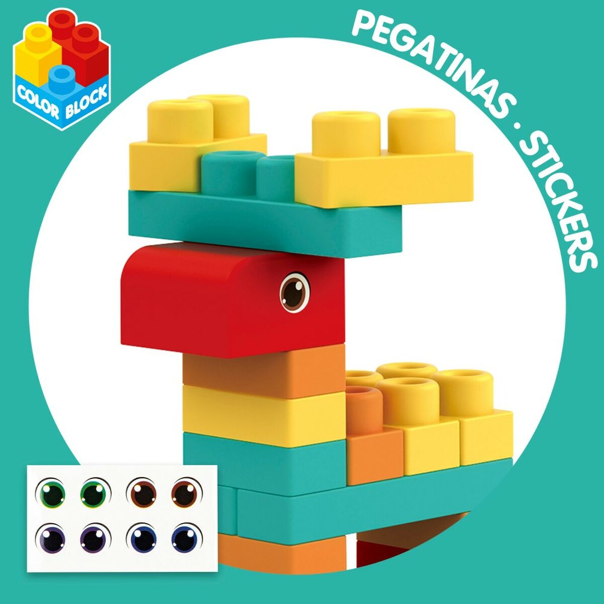 Set de Construcție Color Block 52 Piese (4 Unități) - Jucarii si jocuri